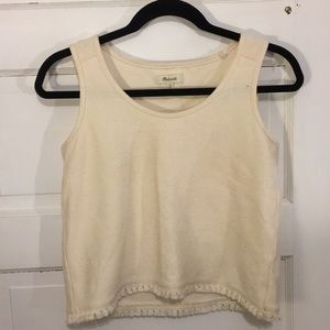Madewell Knit Cream Tank Top